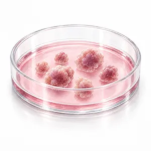 Organoids in a culture dish
