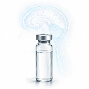 A tube of cerebrospinal fluid