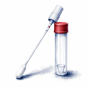 A saliva sample tube